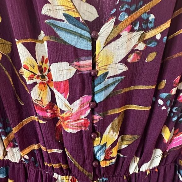 Long Sleeve Floral Maxi Dress - Picture 5 of 7